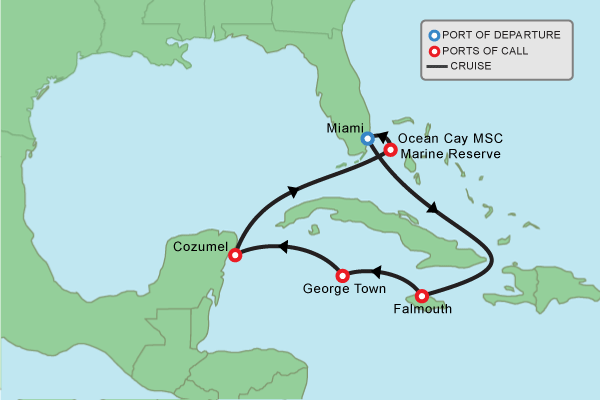Map Of Florida Carnival Ports 960168 600 